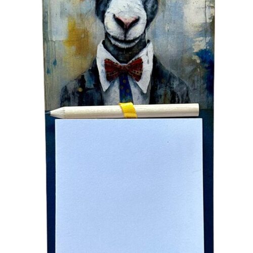 Magnetic Notepad – Whimsical Sheep 2025