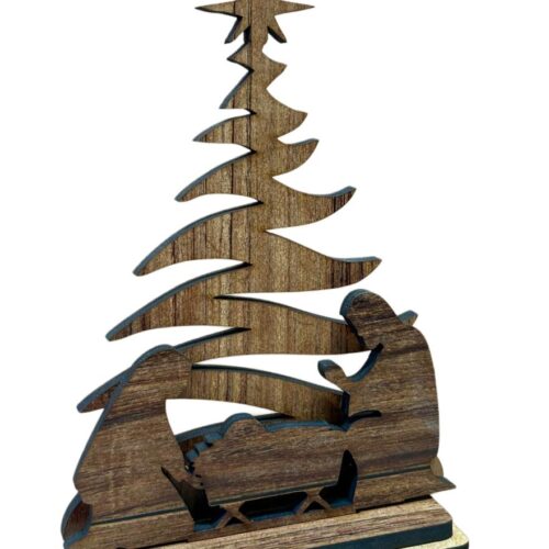 Nativity Scene Wood 2025