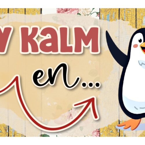 Fridge Magnet – Bly Kalm & Pikkewyn 2025
