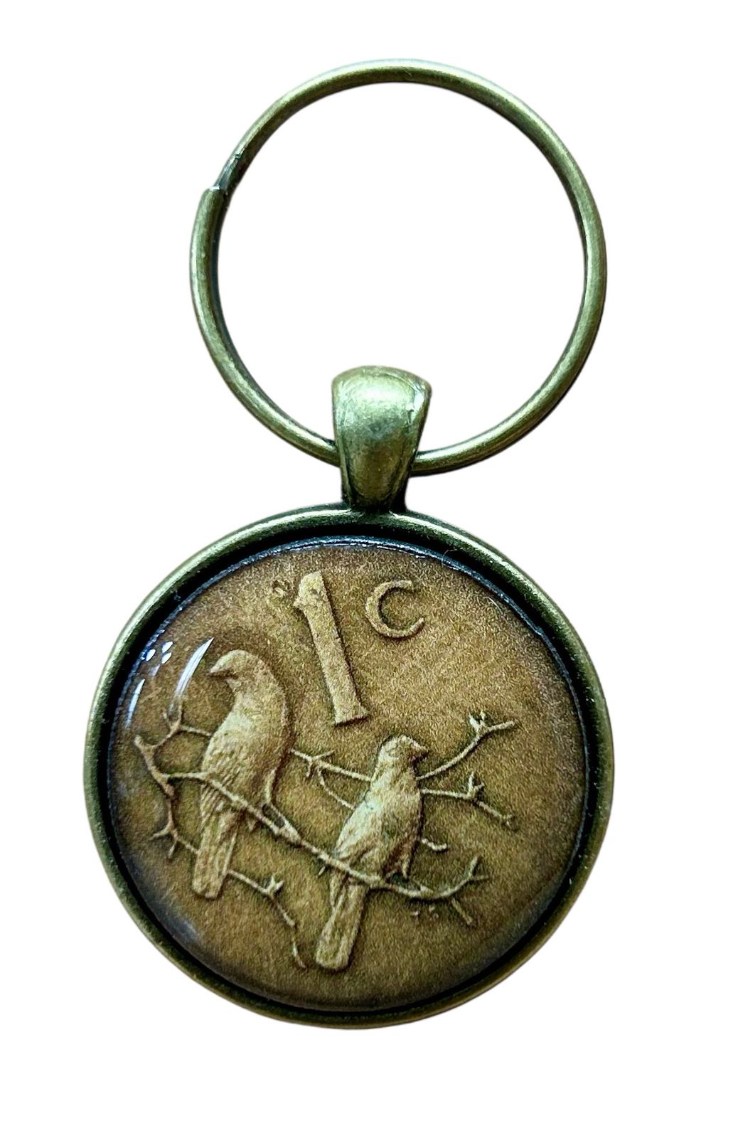 Keyring 30mm 1 Cent 2025