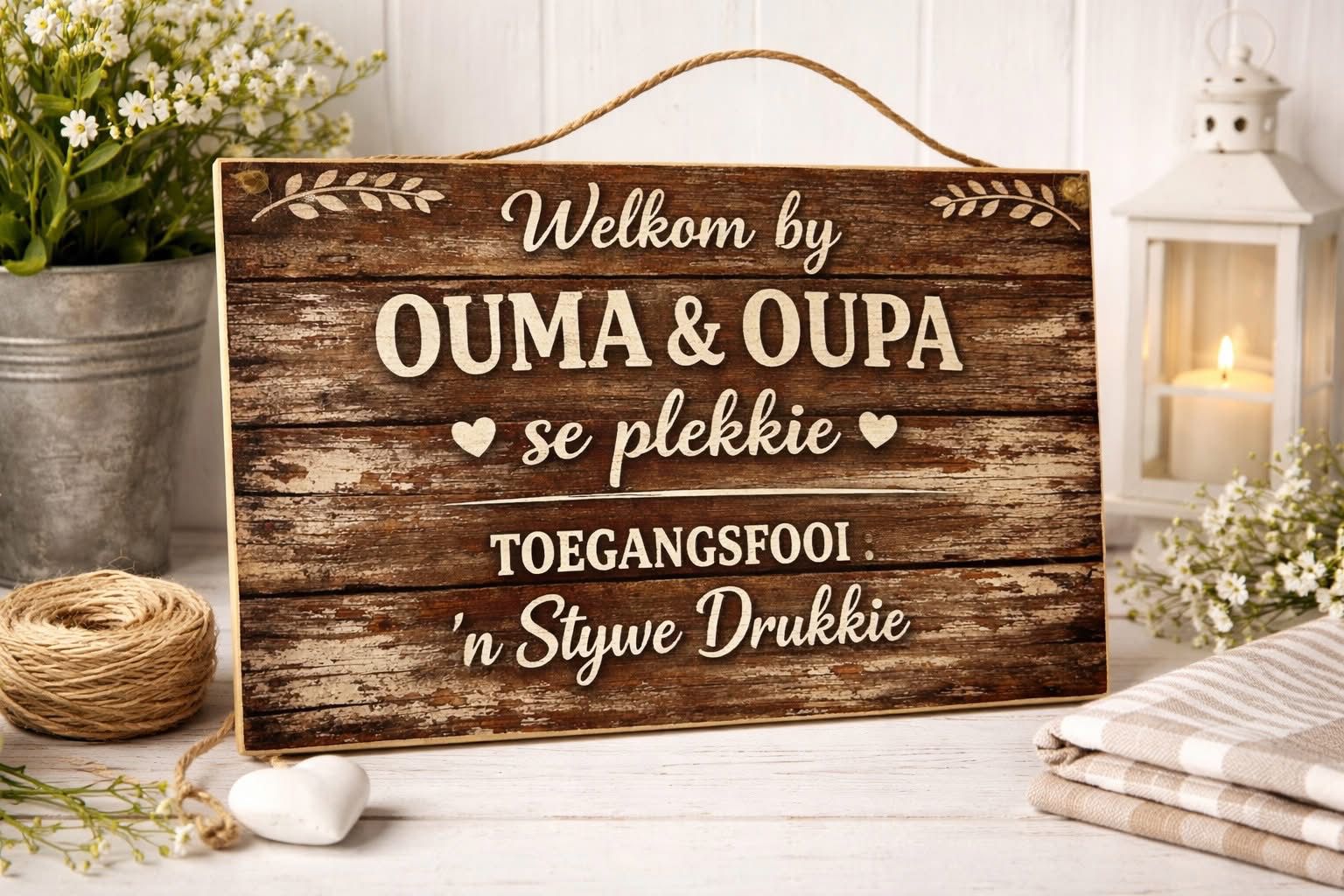 Small Sign (A4) - Ouma & Oupa se plekkie 2026
