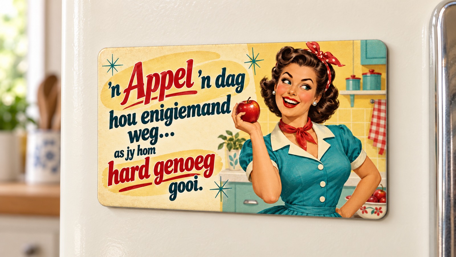 Fridge Magnet - 'n Appel 'n dag 2026