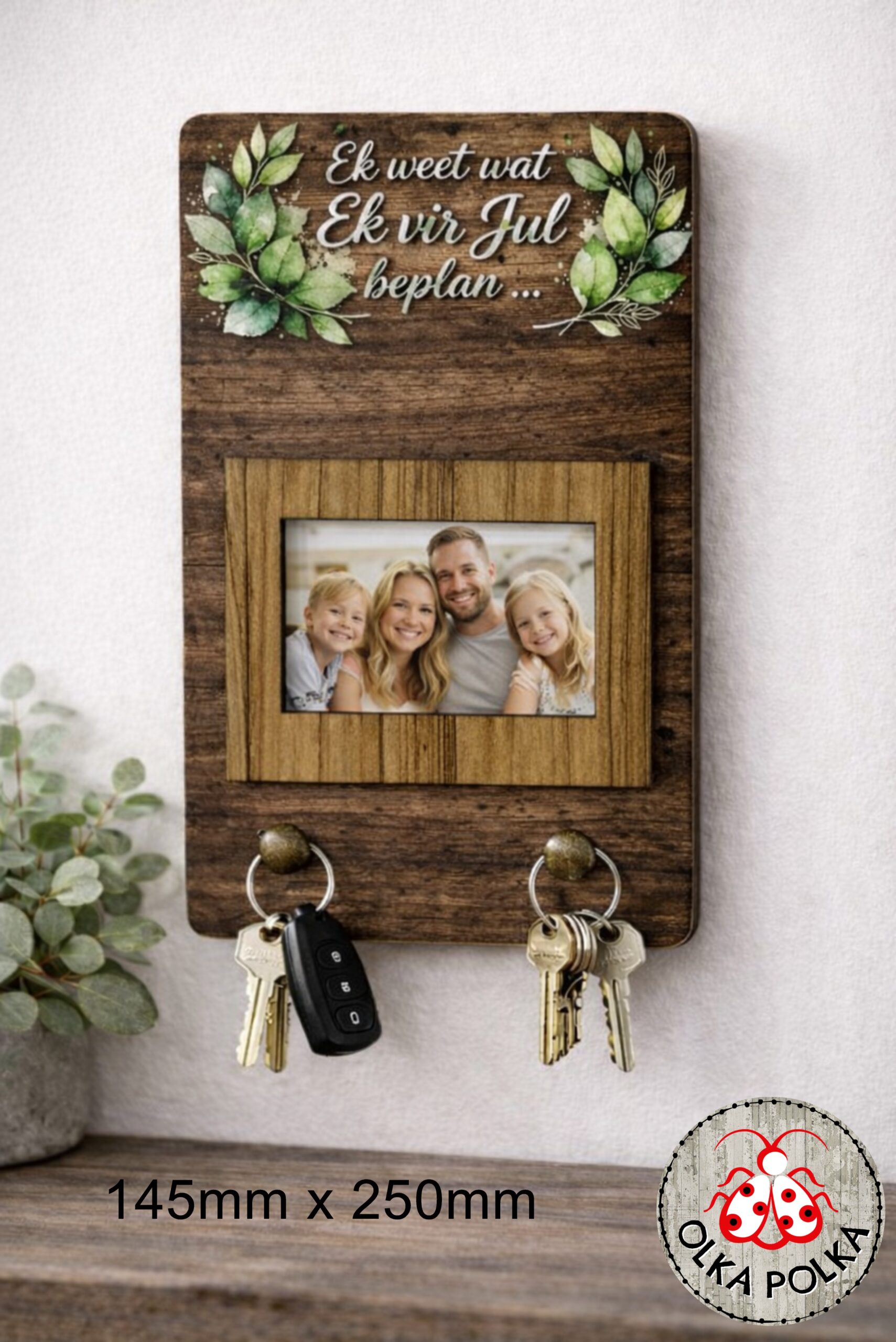 Keyrack Photo - Ek weet wat Ek vir jul beplan
