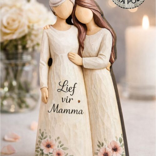 Mamma & Dogter – Figurine Wooden Block