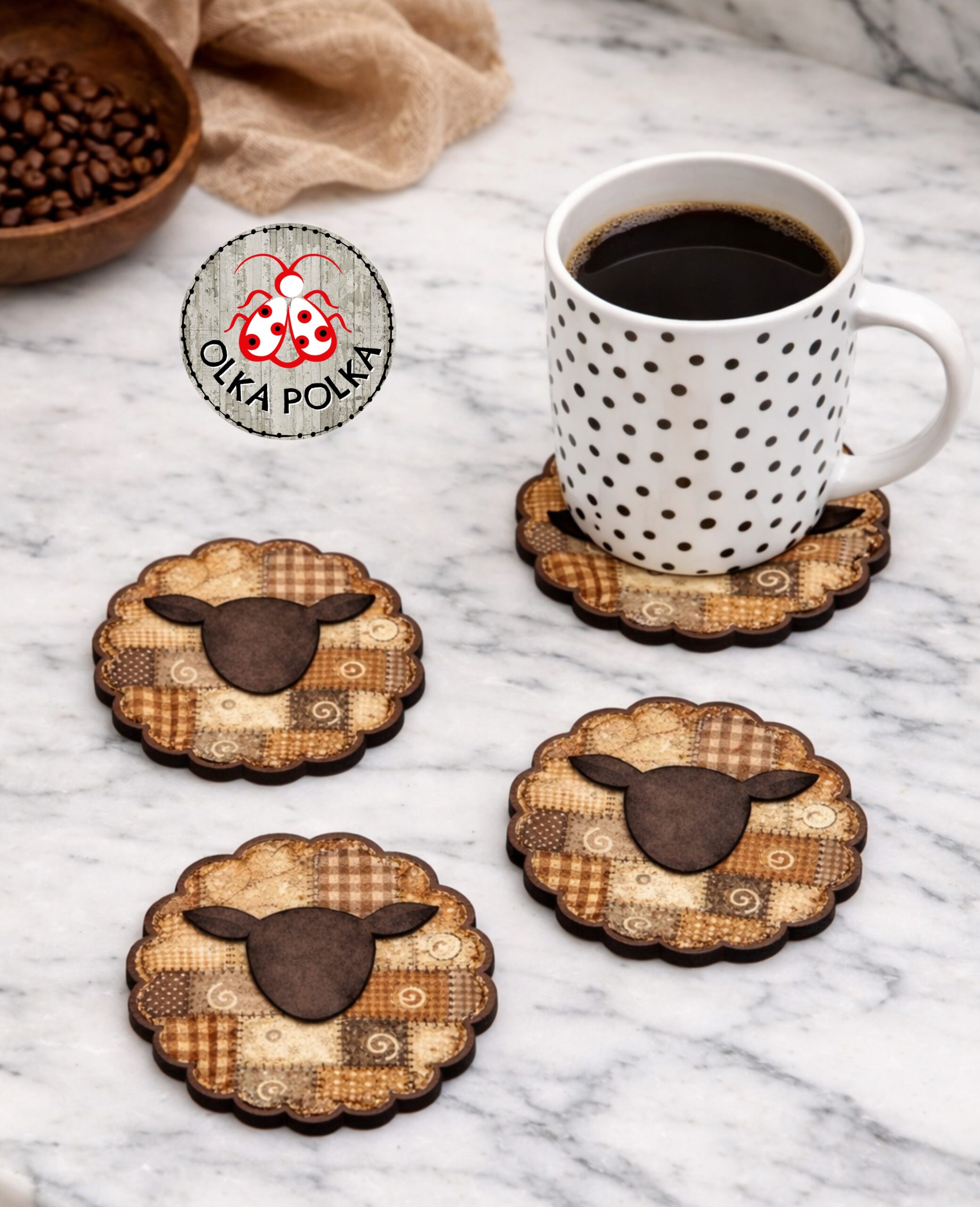 Coaster (4) Sheep 2026