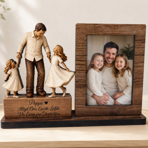 Deskframe – Pappa & 2 Dogters