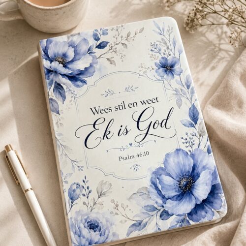 A5 Journal/Notebook – Wees Stil Psalm 46:10
