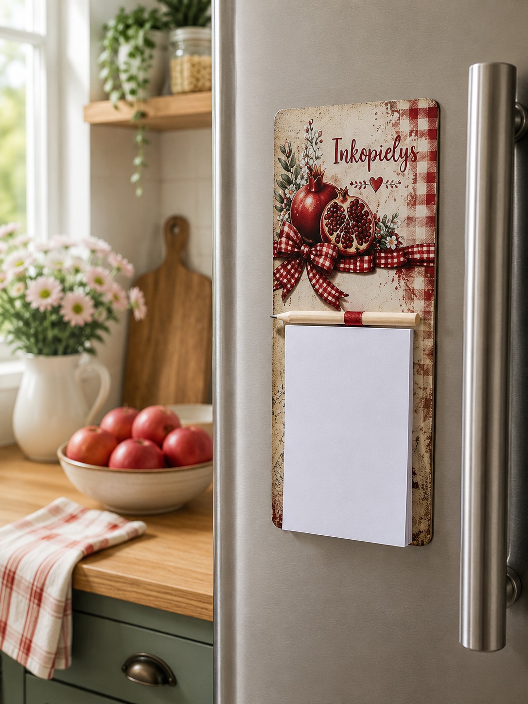Magnetic Notepad - Pomegranate