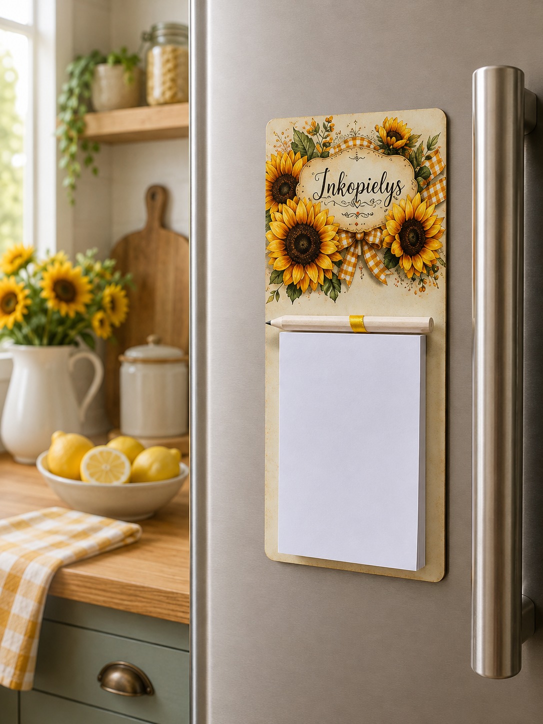 Magnetic Notepad - Sunflower