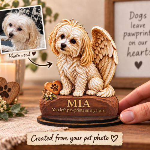 Personalized Wood Photo Memorial Pet