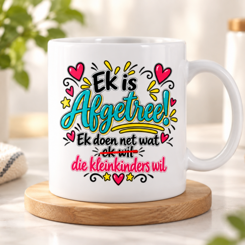 Beker – Afgetree Kleinkinders