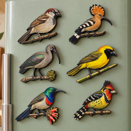 Fridge Magnet – South African Garden Birds – Set of 6